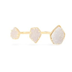 Kendra Scott Naomi Iridescent Drusy Double Ring